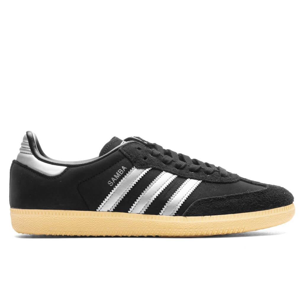 Samba OG Women's - Core Black/Matte Silver/Almost Yellow Female Product Image