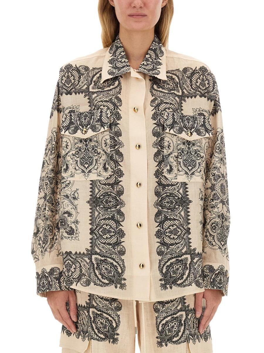 ZIMMERMANN Printed Shirt In Multicolour Product Image