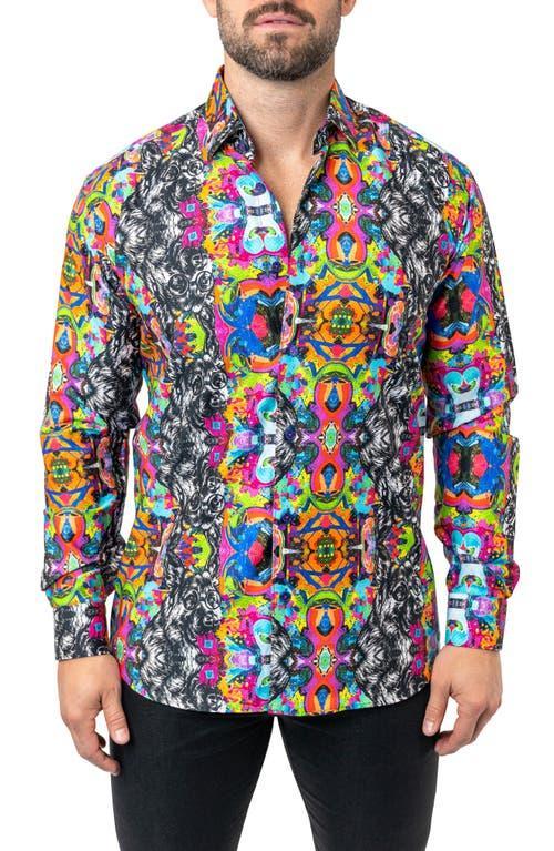 Maceoo Fibonacci Adid Dog Contemporary Fit Button-Up Shirt Product Image