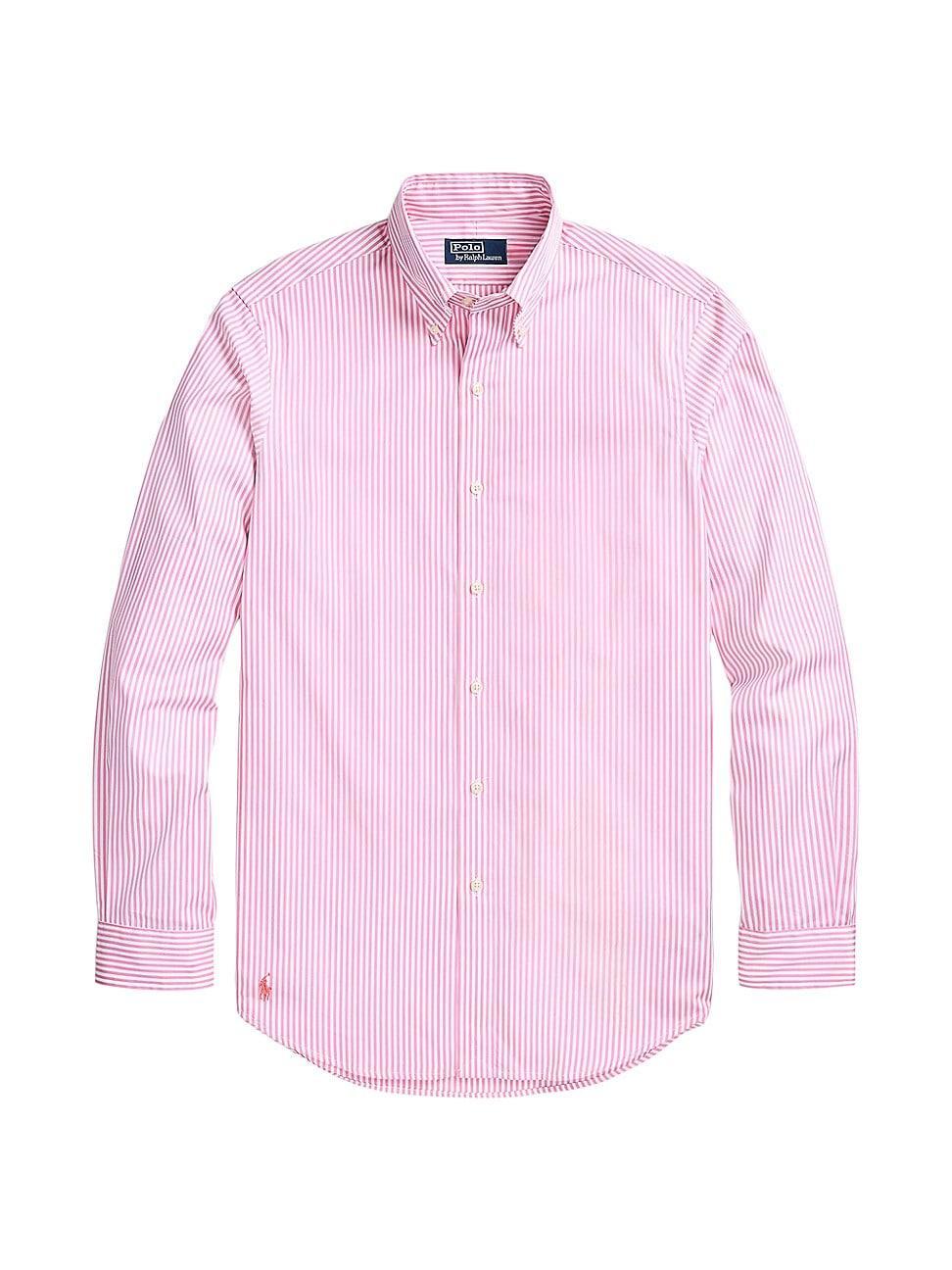 Mens Striped Poplin Button-Down Shirt Product Image