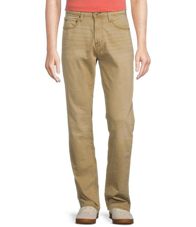 Cremieux Premium Denim Relaxed Straight Fit Full Length Khaki Jeans Product Image