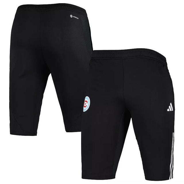 Mens adidas Black Chicago Fire 2023 On-Field Training AEROREADY Half Pants Product Image