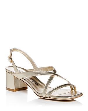 Womens Oasis 50MM Metallic Leather Sandals Product Image