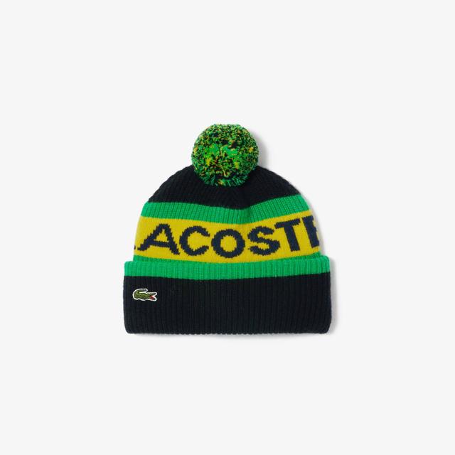 Wool Logo Beanie with Pompom Product Image