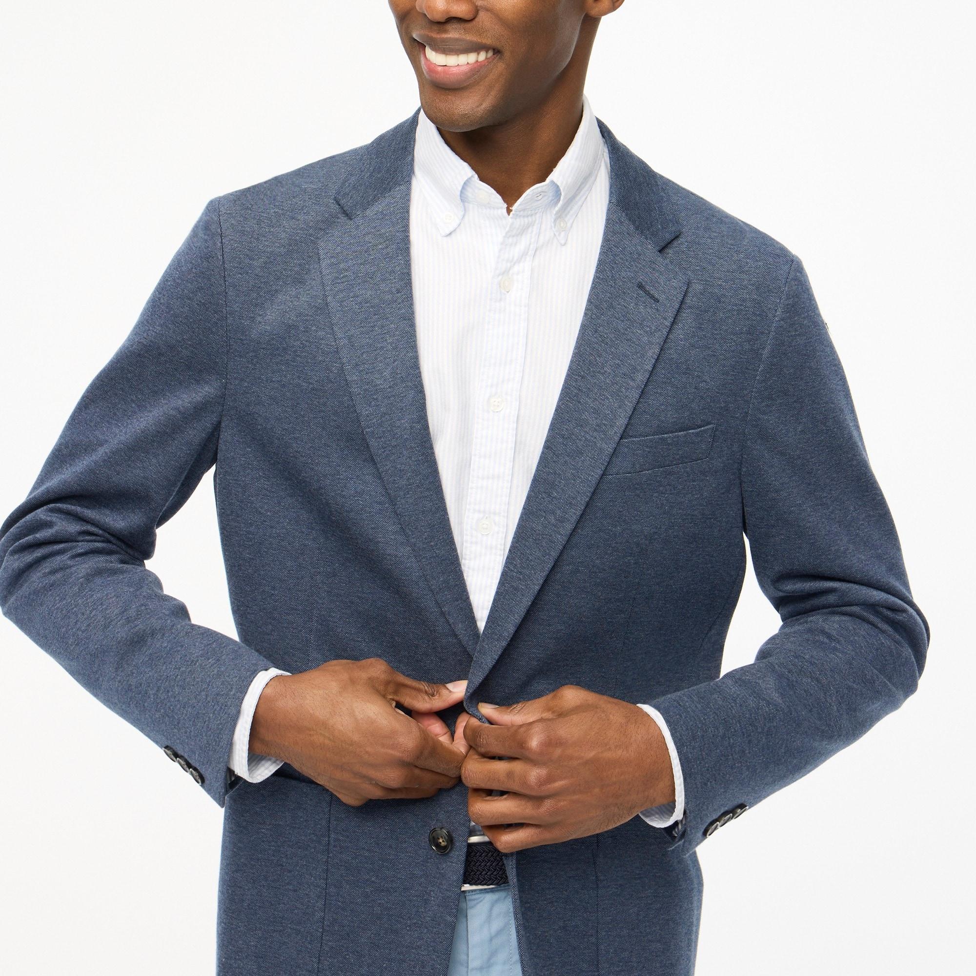 Slim-fit Thompson knit blazer Product Image