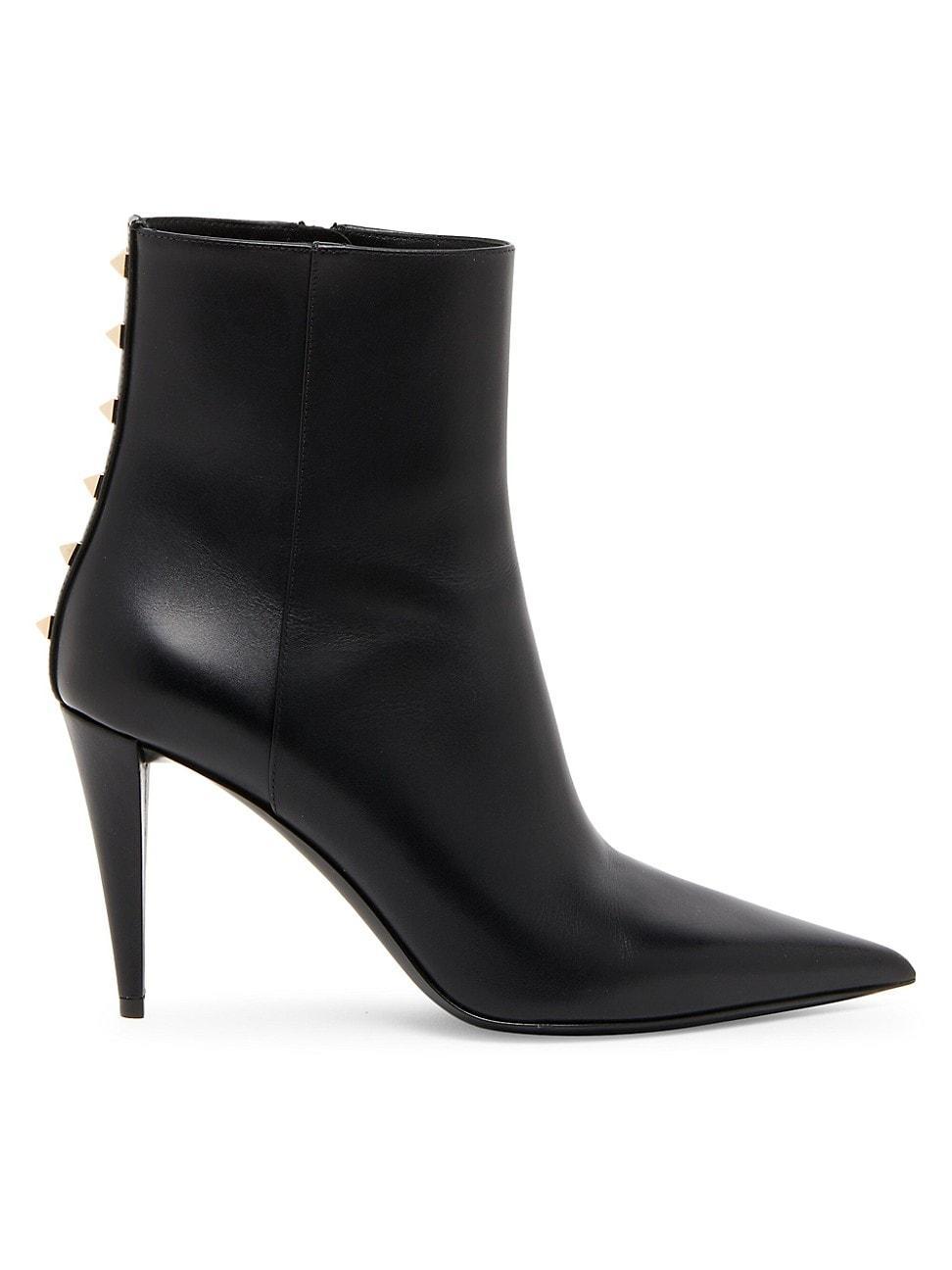 Womens Rockstud Calfskin Ankle Boots Product Image