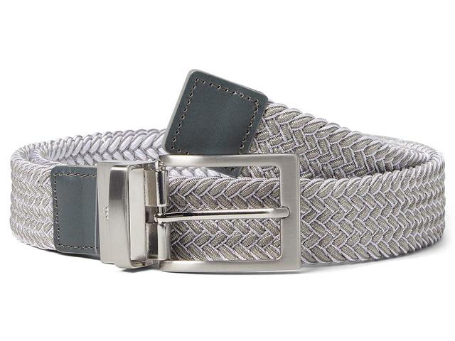 Johnston & Murphy Mens Reversible Woven Stretch Belt - Gray Product Image