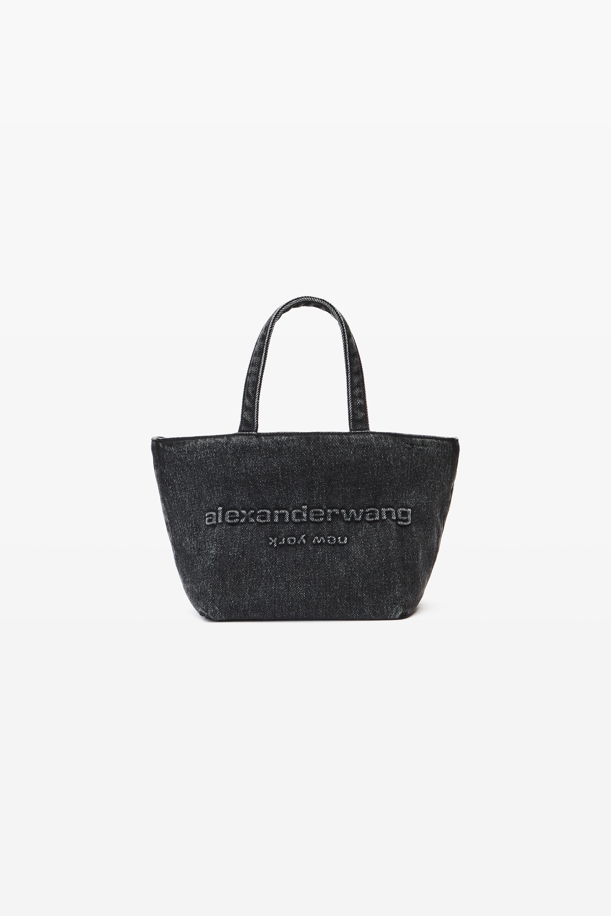 Small Punch Tote In Cotton Denim Product Image