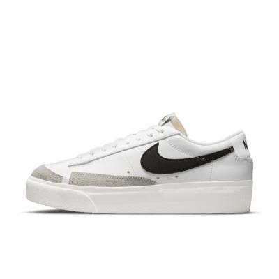 Nike Womens Blazer Low Platform - Shoes White/Black Product Image