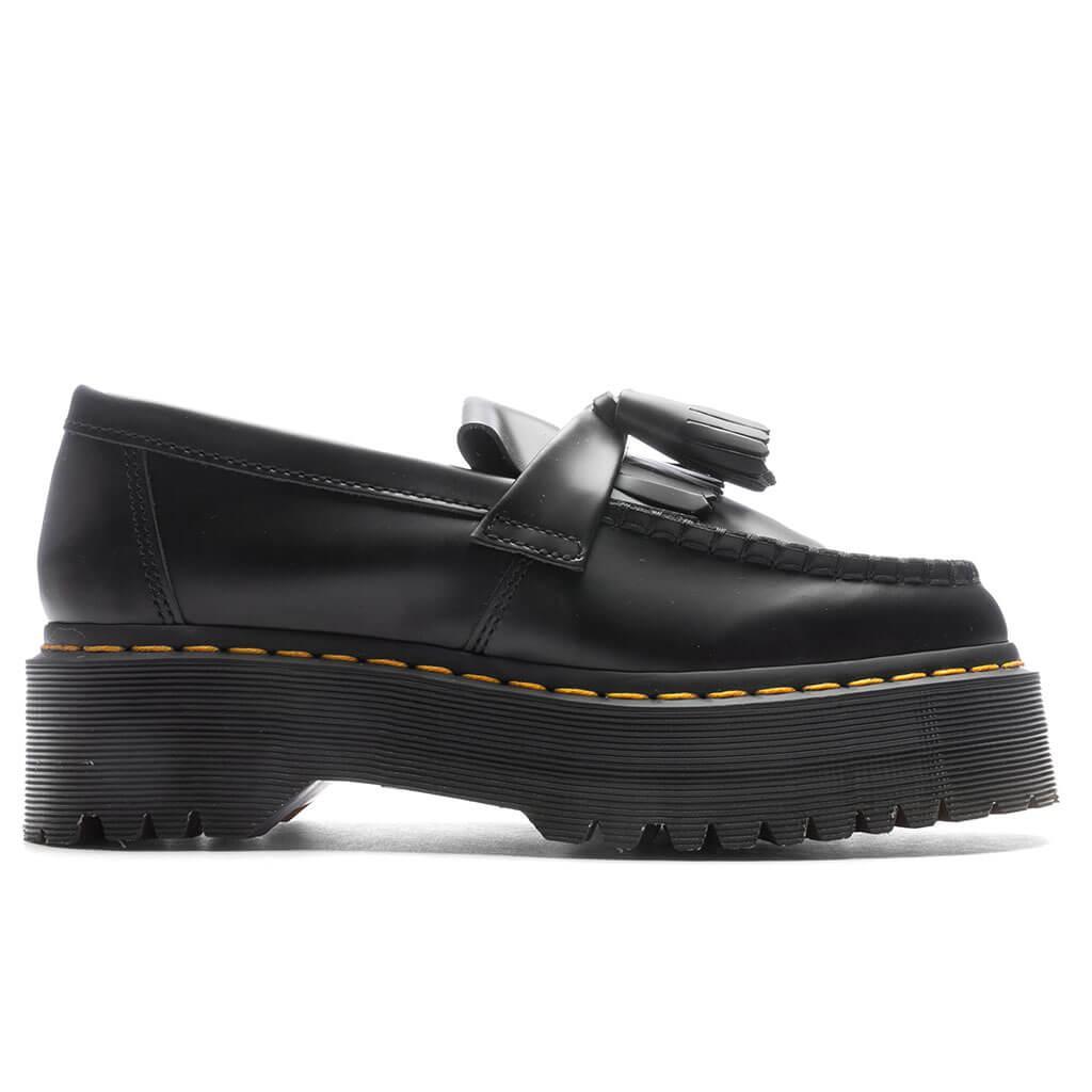 Adrian Leather Platform Tassel Loafers - Black Smooth Male Product Image