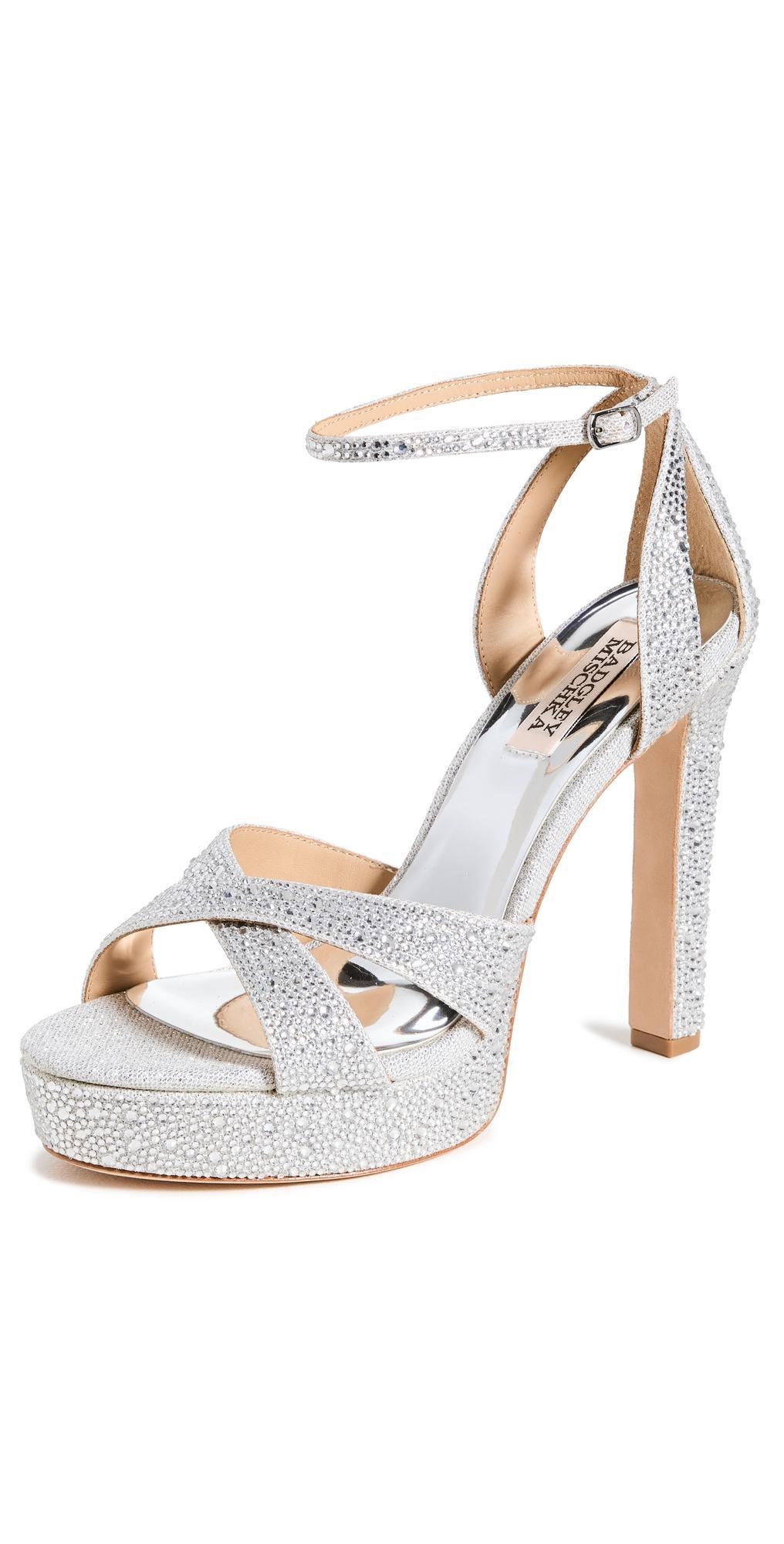 Badgley Mischka Collection Fizzy Ankle Strap Platform Sandal Product Image