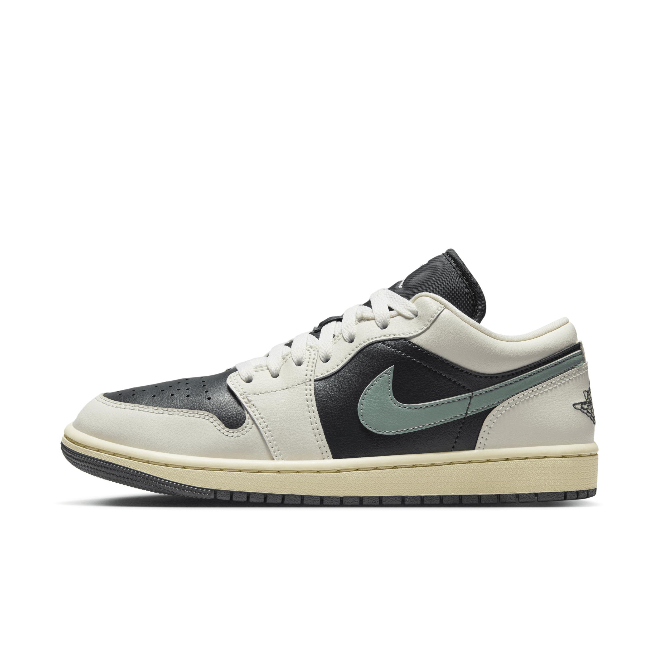 Jordan Womens Jordan AJ 1 Low - Womens Basketball Shoes Anthracite/Jade Product Image