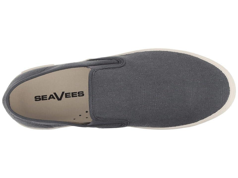 SeaVees Baja Slip On Classic (Slate Navy Vintage Wash Linen) Men's Shoes Product Image