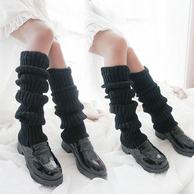 Ribbed Knit Leg Warmers Product Image