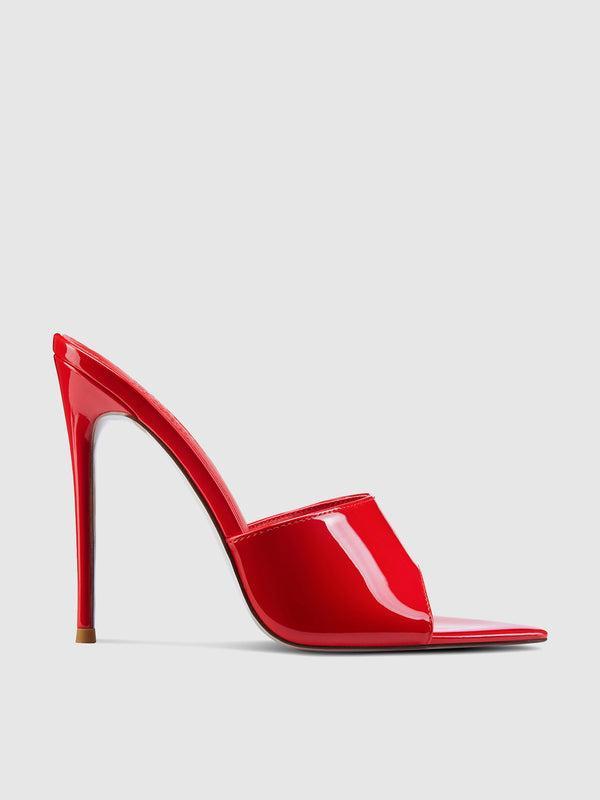 Gianni Patent Mule - Rouge Product Image