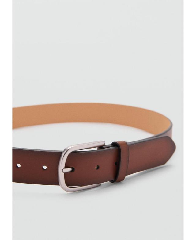 Pebbled leather belt - Men | MANGO USA Product Image