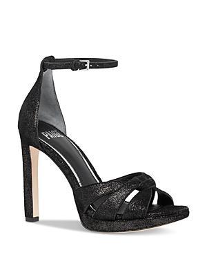 Paige Womens Val Shimmer Suede High Heel Sandals Product Image