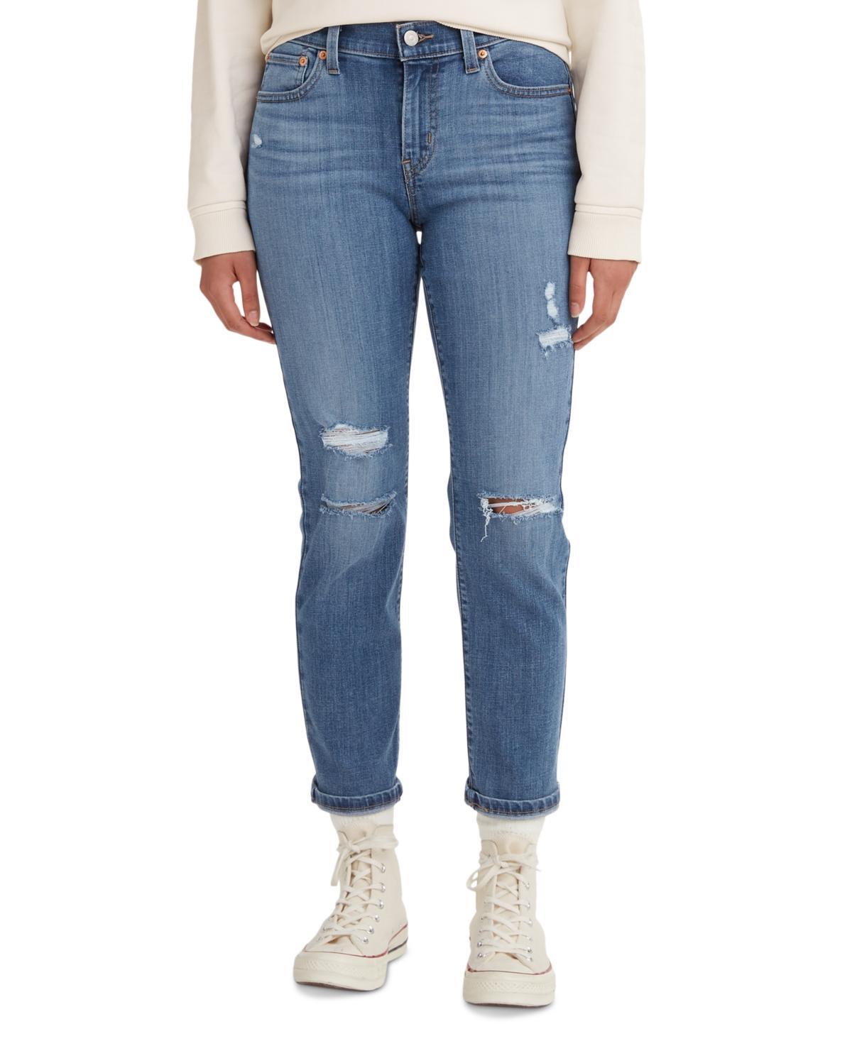 Women's Relaxed Boyfriend Tapered-Leg Jeans Product Image