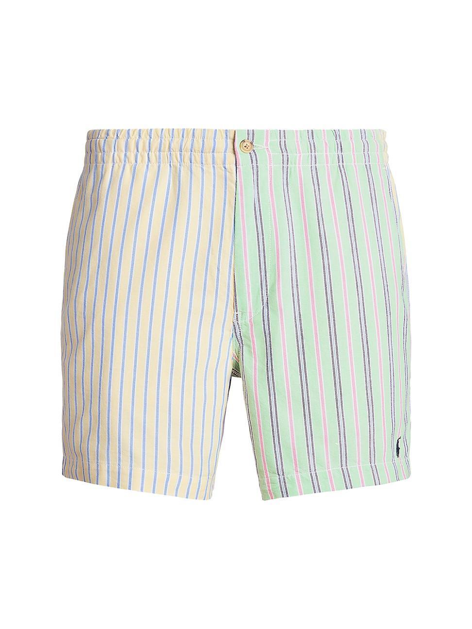 Mens Stripe Cotton Shorts Product Image