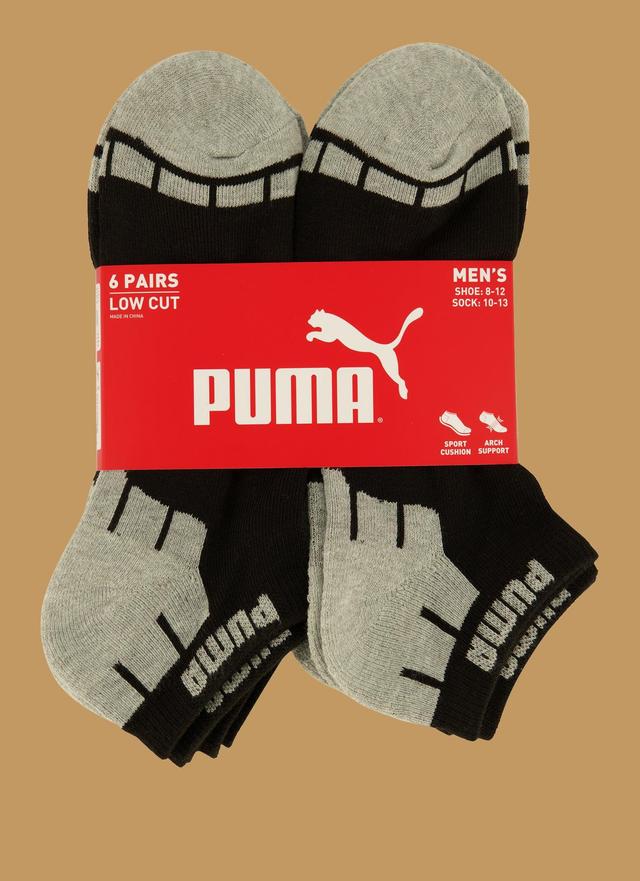 Mens Puma Low Cut Socks 6 Pack Male Product Image