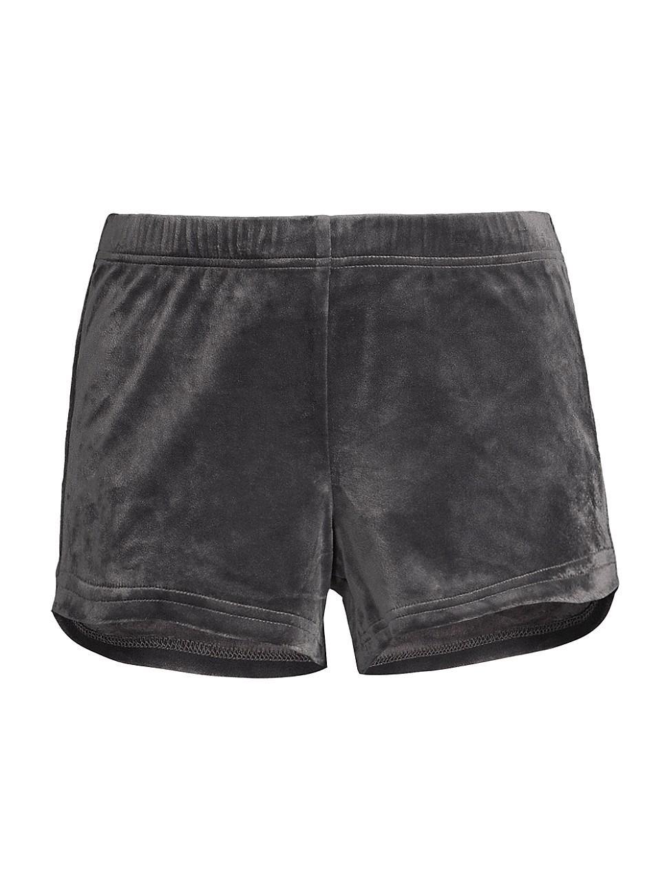 Womens Valerius Velvet Shorts Product Image