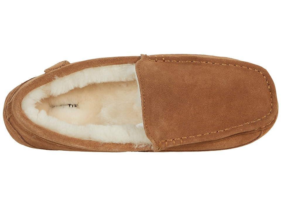 Fireside by Dearfoams Melbourne Genuine Shearling Mens Moccasin Slippers Brown Product Image