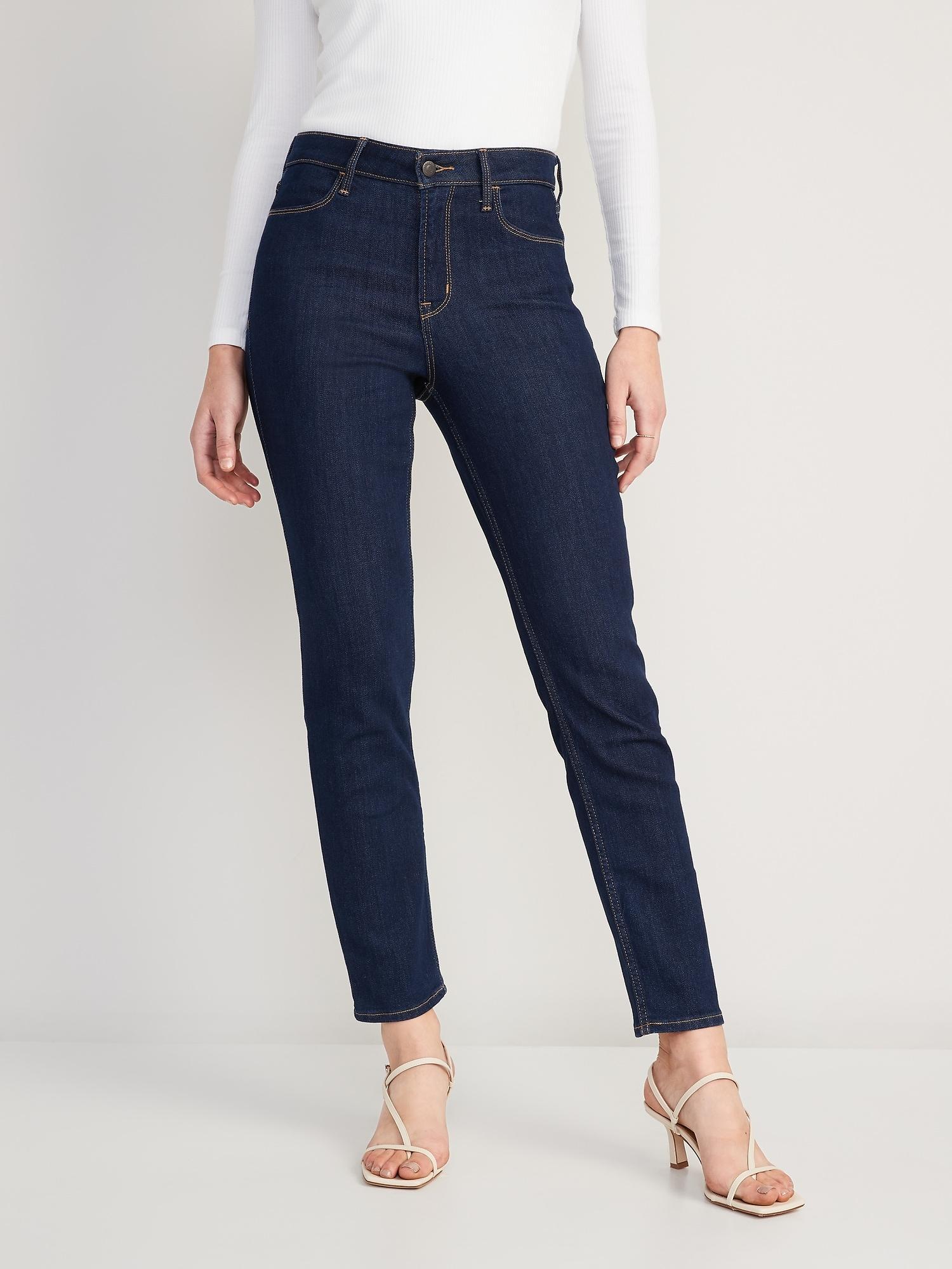 High-Waisted Wow Straight Jeans for Women Product Image