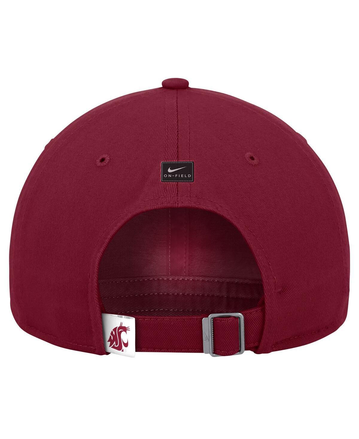 NIKE Men's Crimson Washington State Cougars 2024 Sideline Club Adjustable Hat Product Image