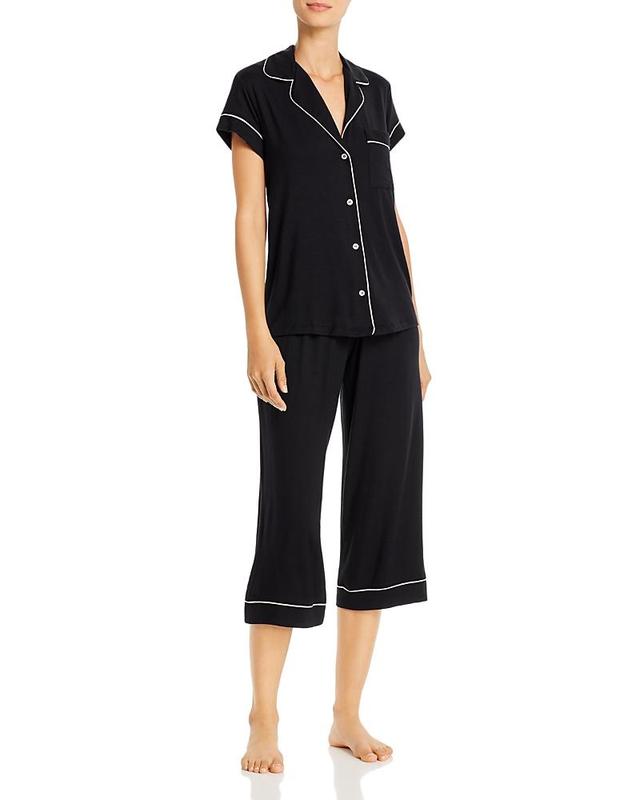 Eberjey Gisele Short Sleeve Crop Pajama Set Product Image