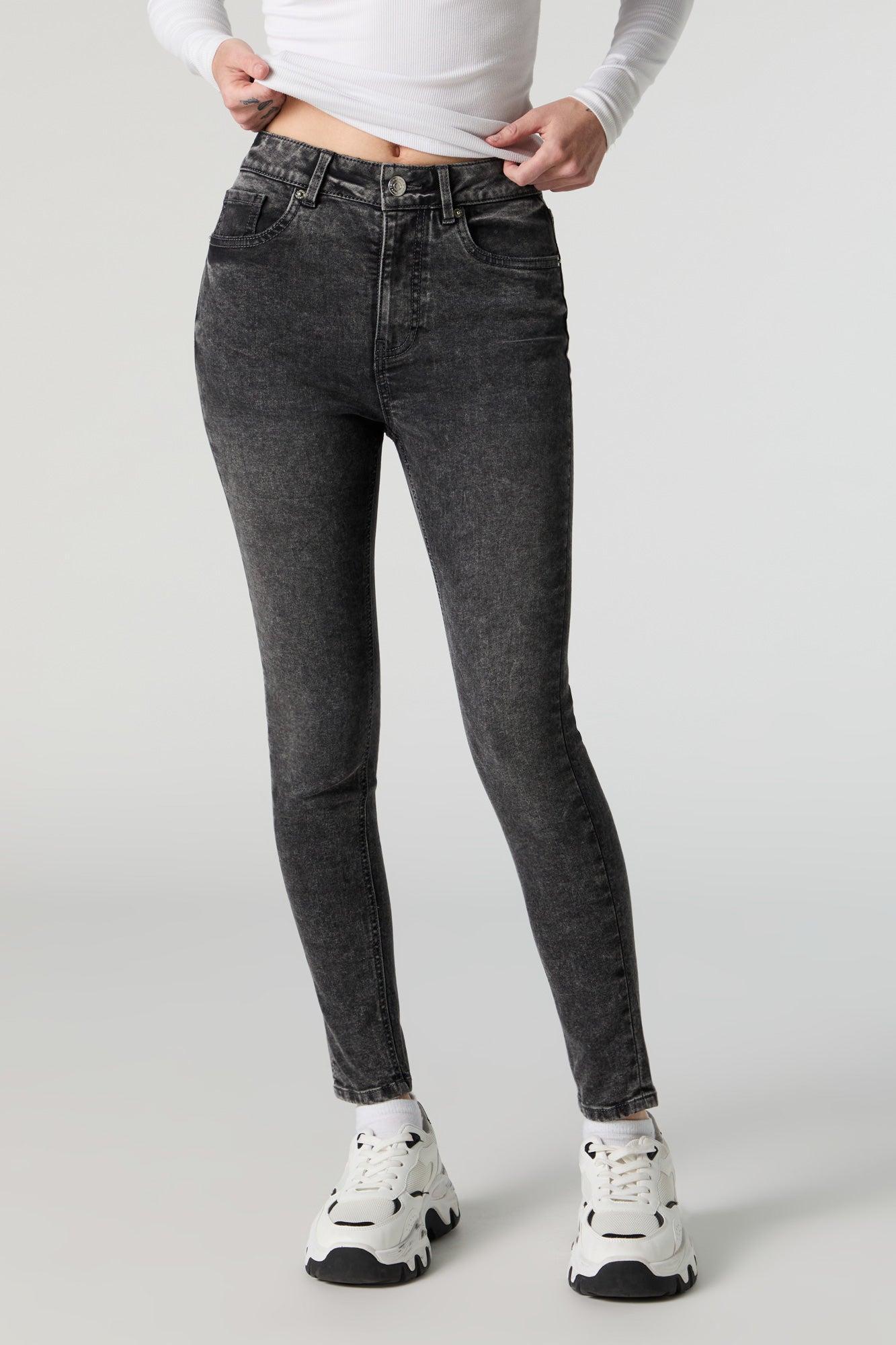 Miami Black Washed High Rise Skinny Jean Female Product Image