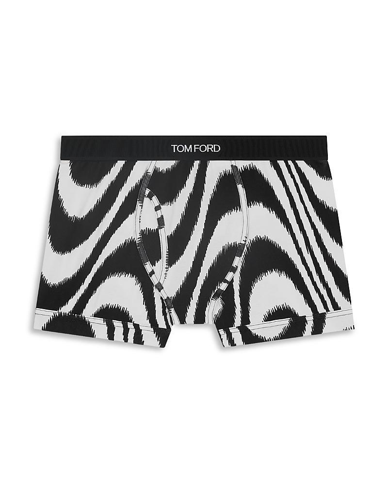 TOM FORD Zebra Stripe Cotton Stretch Jersey Boxer Briefs Product Image