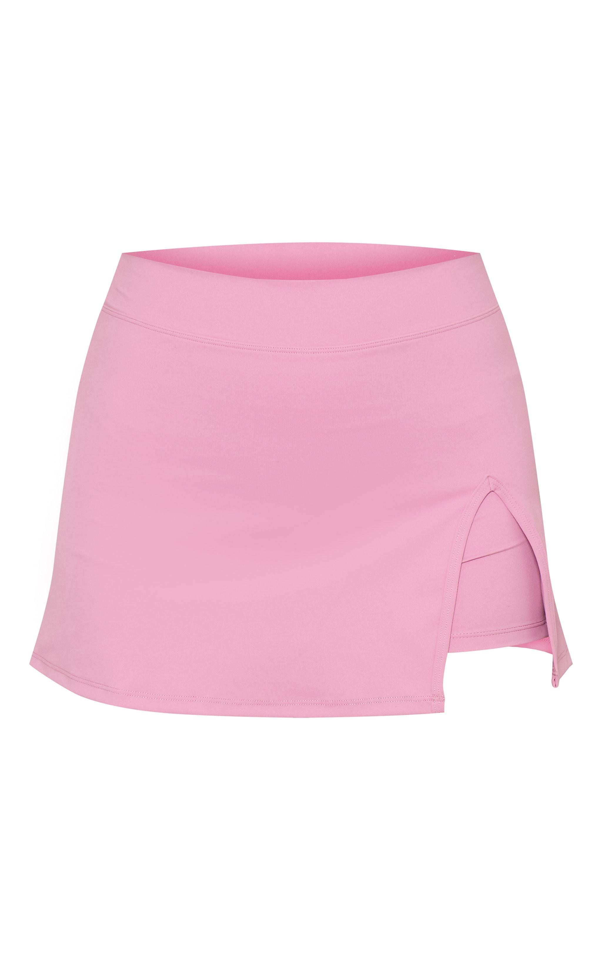 PLT SPORT Mauve Sculpt Mini Tennis Skirt Product Image