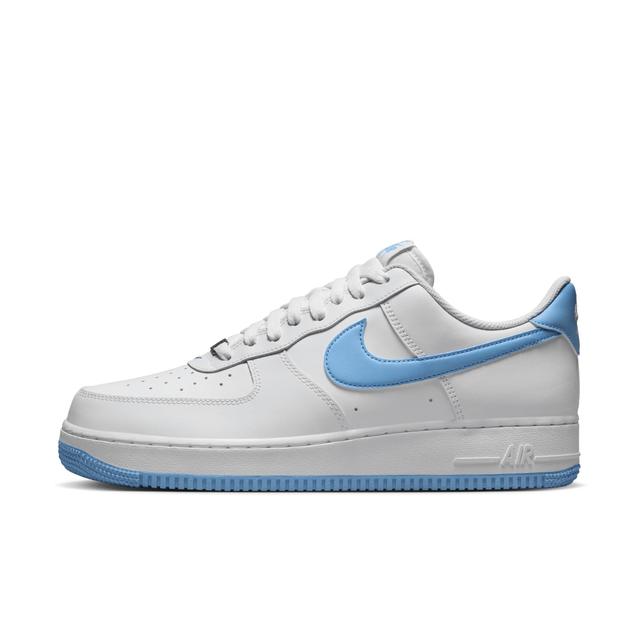 Nike Mens Nike Air Force 1 07 - Mens Basketball Shoes Blue/White/White Product Image