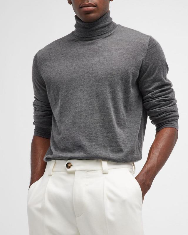 Mens Hollywood Glamour Cashmere-Silk Turtleneck Product Image