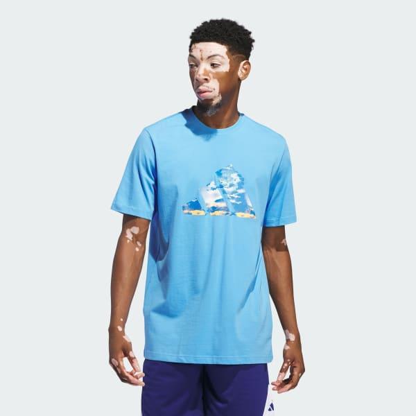 Blue Summer Logo Graphic Tee Product Image