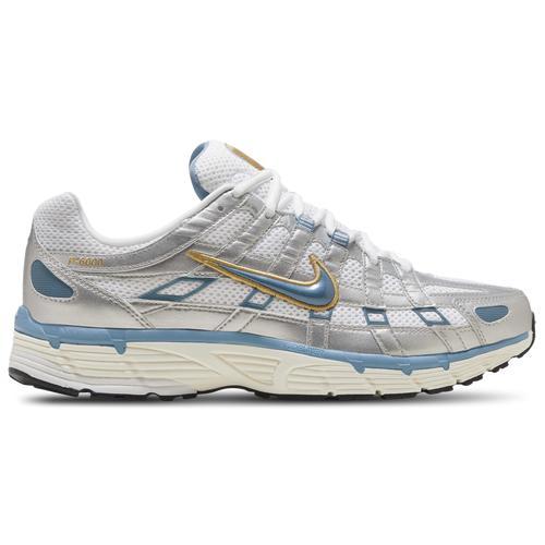 Nike Mens Nike P-6000 - Mens Shoes White/Aegean Storm/Metallic Silver Product Image