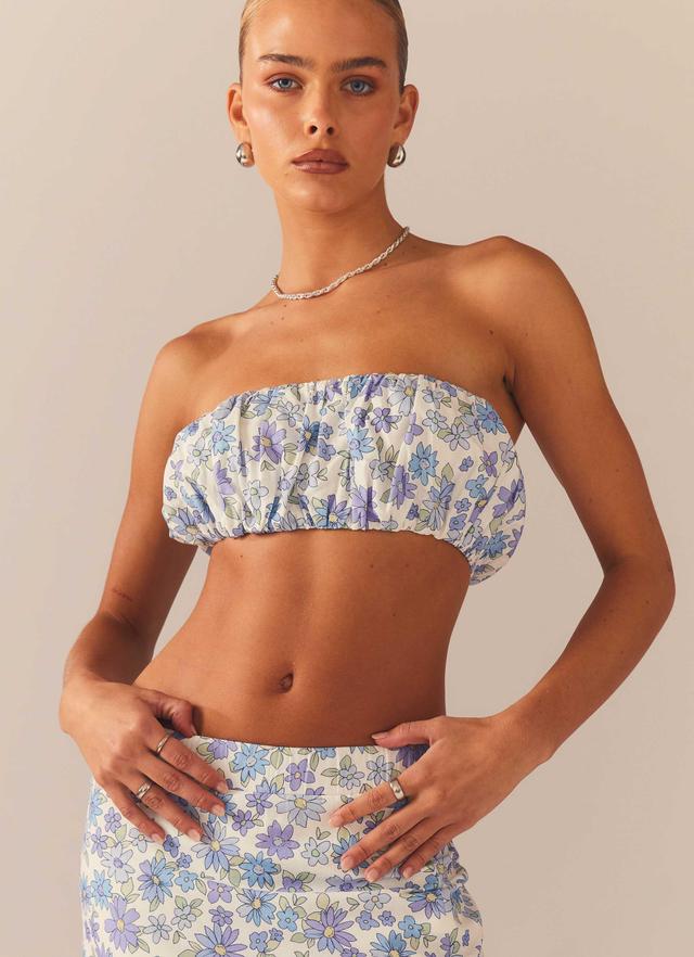 Countryside Picnic Bandeau Top - Daisy Chain Product Image