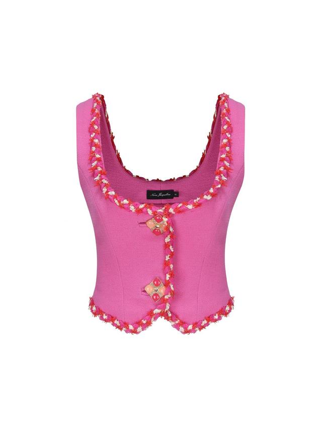 Lisette Vest Top (Pink) Product Image