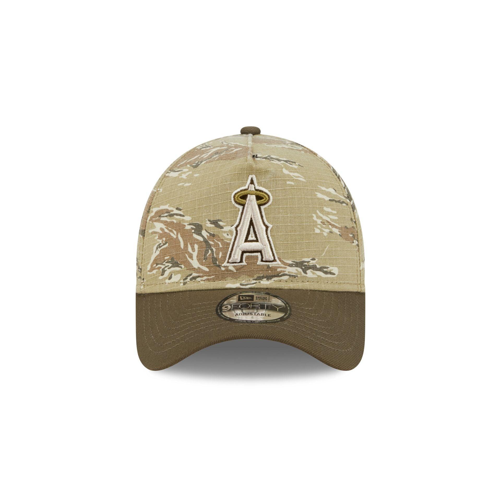 Los Angeles Angels Tiger Camo 9FORTY A-Frame Snapback Hat Male Product Image