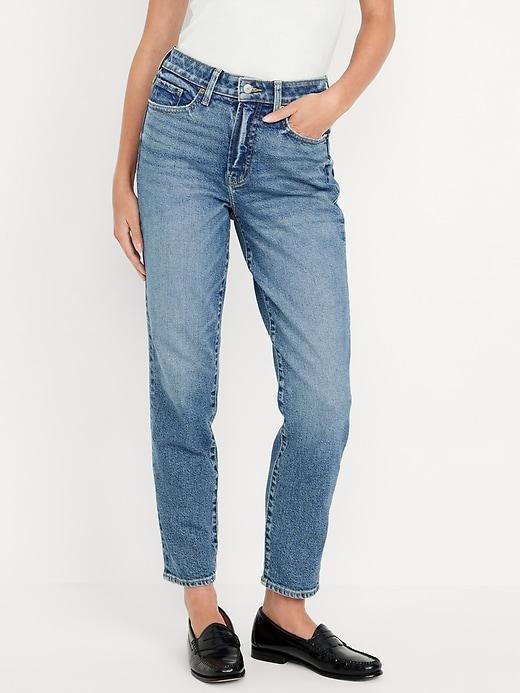 High-Waisted OG Straight Ankle Jeans Product Image