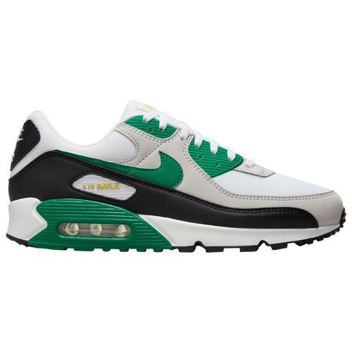 Nike Mens Nike Air Max 90 - Mens Shoes White/Malachite/Saturn Gold Product Image