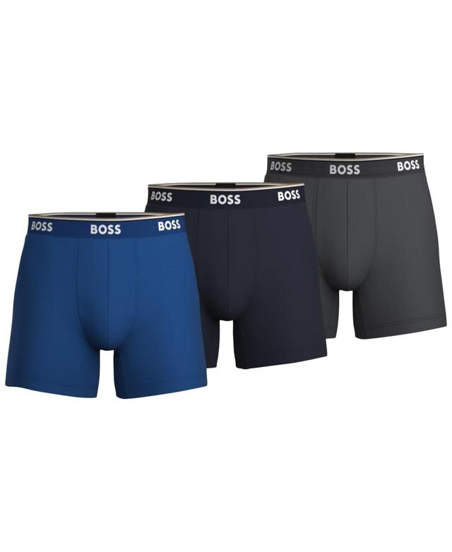 BOSS 3-Pack Power Stretch Cotton Boxer Briefs Product Image