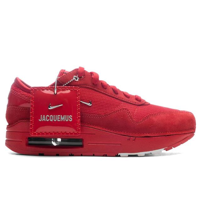 Women's Air Max 1 SP x Jacquemus - University Red/Metallic Silver Female Product Image