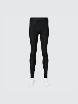 Mens Heattech Tights with Moisture-Wicking Black Small UNIQLO US Product Image