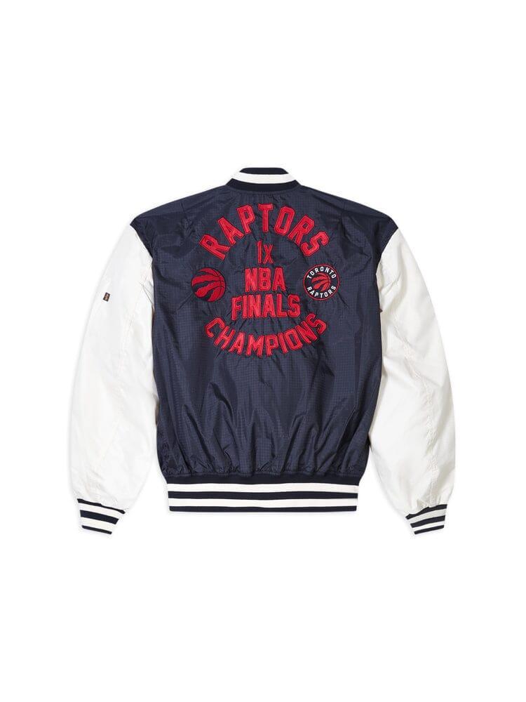 TORONTO RAPTORS X ALPHA X NEW ERA L-2B BOMBER JACKET Product Image