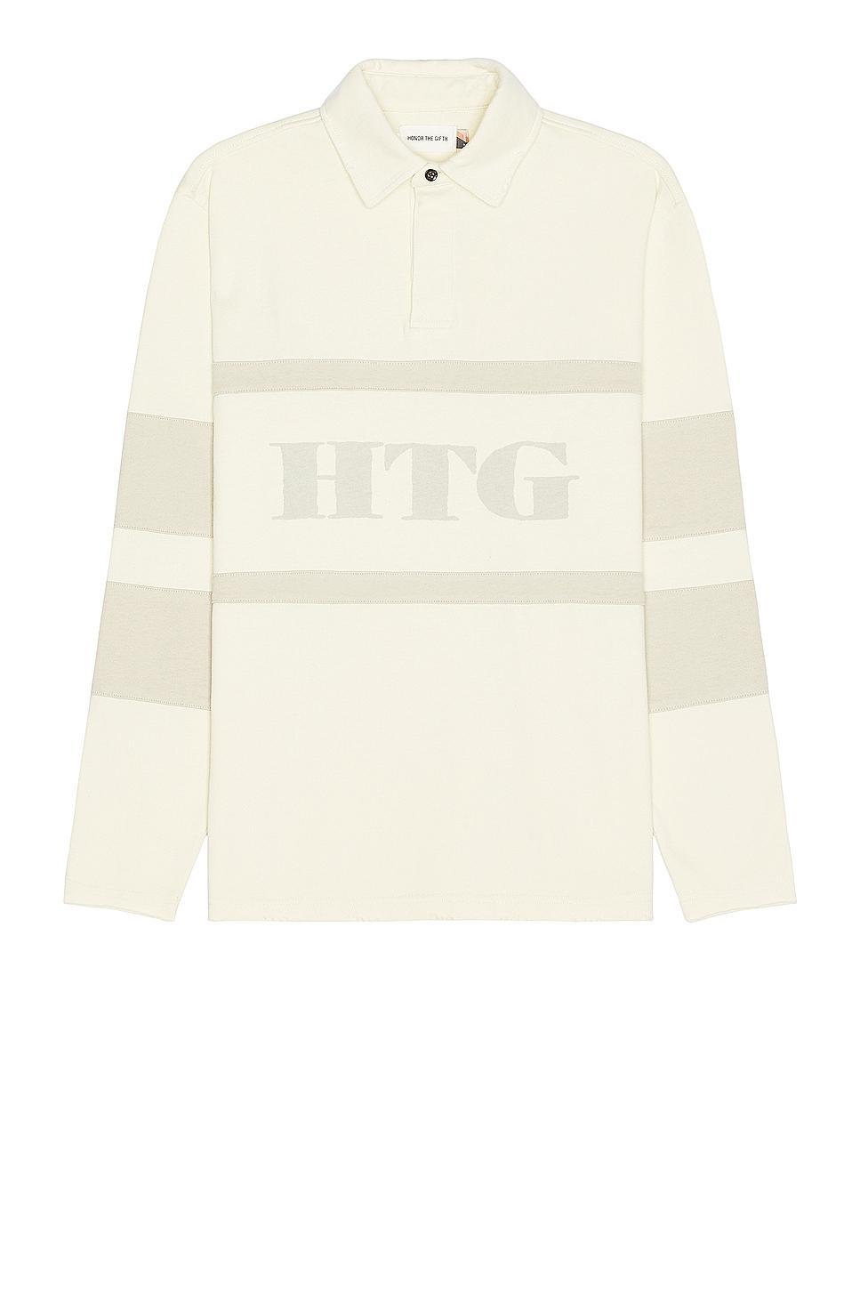 Honor The Gift A-Spring Oversized Rugby Cream. (also in S, XL/1X). Product Image