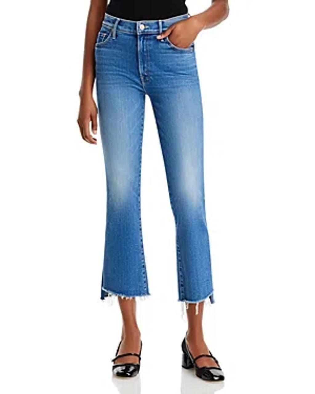 MOTHER The Insider High Rise Crop Jeans In Different In Different Strokes product image