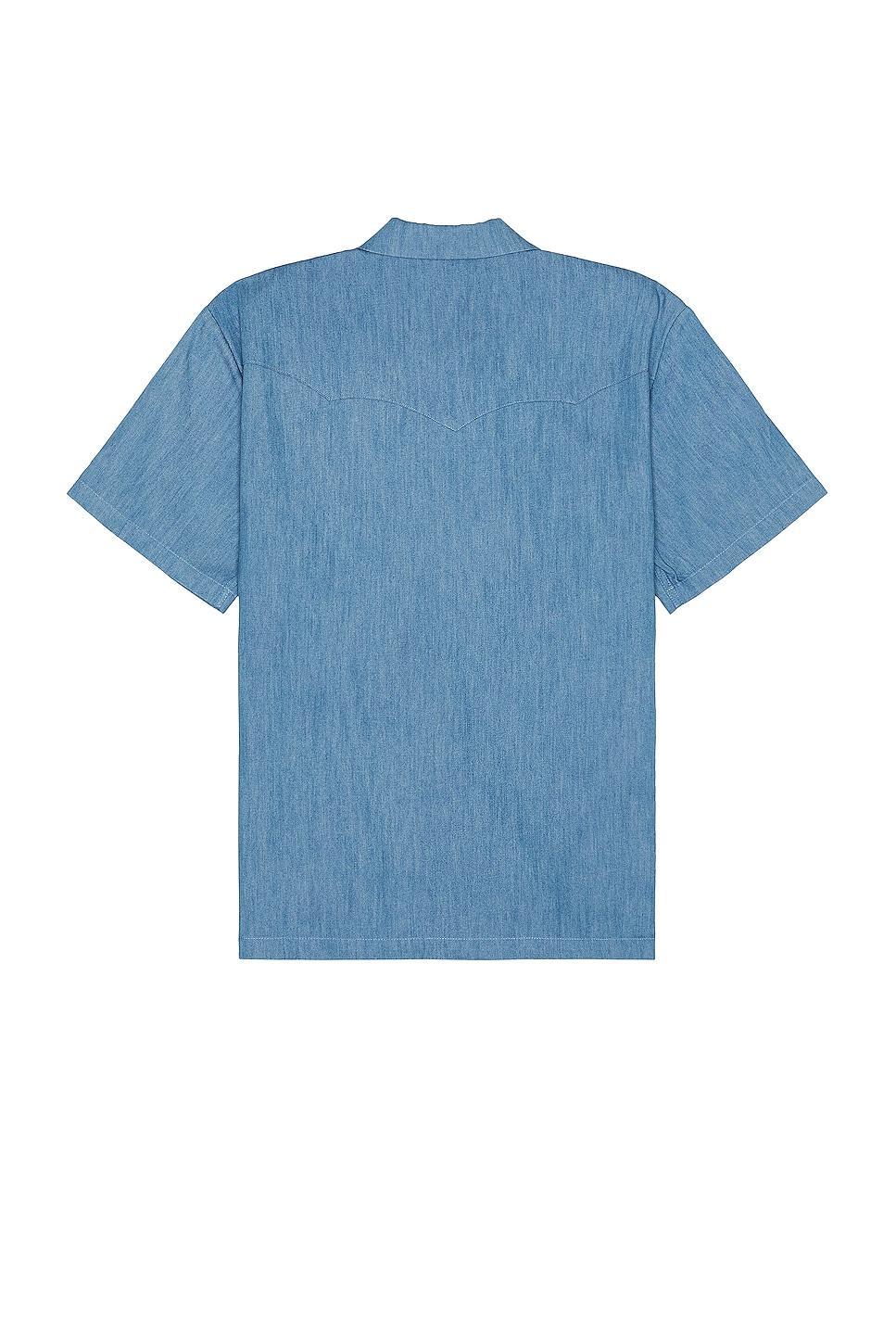 DOUBLE RAINBOUU West Coast Shirt Blue. (also in L, S). Product Image