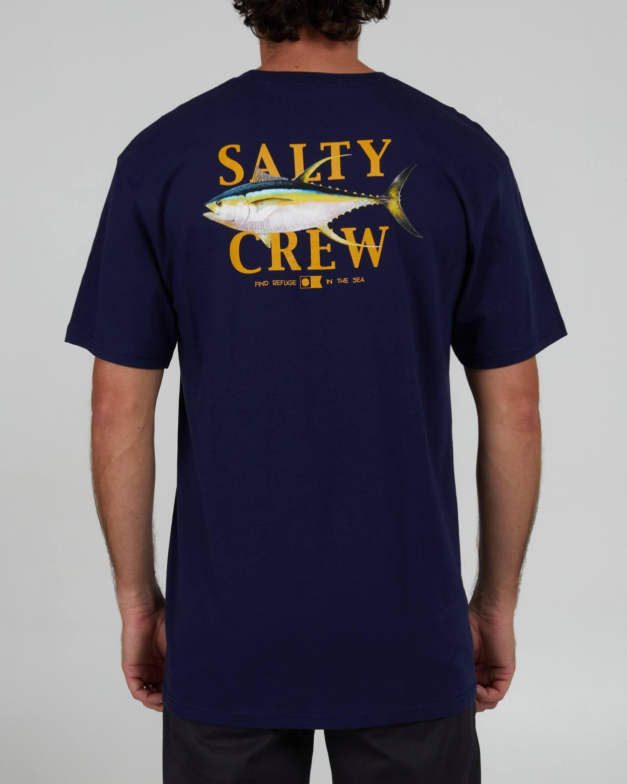 Yellowfin Classic S/S Tee - Navy Product Image