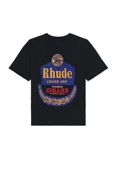 Rhude Grand Cru Tee in Black Product Image